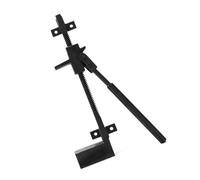 Herramienta de corte de madera prensada a mano, color negro | Cortador de leña montado con marco de pared de metal para encender chimeneas, jardín