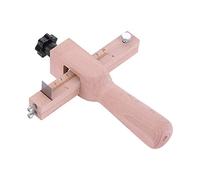 Herramienta de Corte Manual Cuero, Cortador Correa Madera Ajustable Cortes Mano Cueros Maderas Artesanal con Accesorio Calibre 5 Cuchillas para Manualidades Artículo Doméstico DIY Cortar Tiras Cuero
