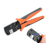 Herramienta de crimpado con trinquete Herramienta Pelacables para | Alicates Cortaalambres de Precisión para electricistas, hogar, automoción, industria, reparación, const
