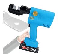 Herramienta de crimpado hidráulico, kit de crimpadora eléctrica inalámbrica que funciona con pilas para terminales de cobre y aluminio, equipo de cableado portátil para un uso fácil