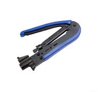Herramienta de crimpadora de cable coaxial resistente, para conector RG6 RG11 RG59 F con cabeza precalibrada