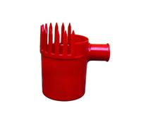 Herramienta de de cosecha de azufaifa, recolector de PP rojo con estructura de dientes de peine, cobertura protectora de manos, ayuda manual de jardín para recolección de frutas pequeñas, de de