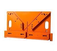 Herramienta de guía de corte de marco de placa inferior de sierra de mesa de 45 a 90 grados para hilo decorativo, placa base de baquelita, color naranja, apto para proyectos de carpintería