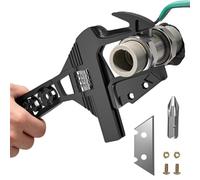 Herramienta de llave de tubo alicates pelacables de gran apertura de 80 mm | Llave ajustable para manguera de agua y arranques- adecuado para cocina baño sala de estar apartamento fregadero sello
