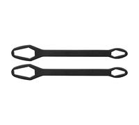 Herramienta de llave universal de doble extremo, autoajustable, ajustable, 8-22 mm, 260 mm de largo, acero de aleación para mejoras en el hogar, construcción, reparación de (H (electroforesis negra))
