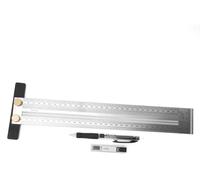 Herramienta de marcado de 300 mm - Regla de marcado de precisión - Acero inoxidable - Regla ajustable - Escalas de grabado láser precisas - Precisión de 0,25 mm - Herramienta de marcado
