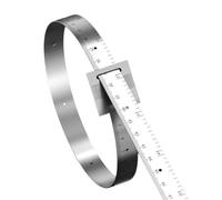 Herramienta de medición de circunferencia de calibre de diámetro de acero inoxidable para uso industrial y de construcción, escala de medición de grosor fuerte