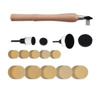 Herramienta de molienda, lijadora manual | Herramientas de lijado manual Discos de lijado - 2 cabezales de rodamiento herramientas de lijado de madera, herramientas de carpintería de lijado artesanal