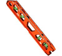 Herramienta de nivel magnético de aleación de aluminio sólido de 23 cm para nivel de burbuja con 3 viales para fontanería, carpintería, bricolaje (F)