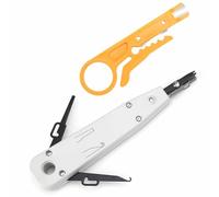 Herramienta de perforación con pelacables, herramienta Impact Krone IDC para Ethernet RJ45 Cat5/Cat6/Cat7 red y terminación de cable de teléfono, herramienta de inserción multifuncional para cables de