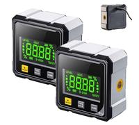 Herramienta de precisión láser 5 en 1, medidor de ángulo digital, inclinómetro, nivel de burbuja 4 en 1, medidor de precisión, magnético, doble láser, USB-C, recargable, construcción, carpintería