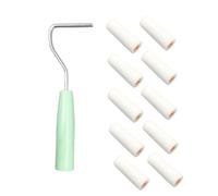 Herramienta de rodillo de pintura de esponja de agarre suave y duradero con mango cómodo, cepillo de rodillo de esponja para proyectos de pintura detallados, rodillo ergonómico para el pulgar con