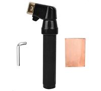 Herramienta de soldadura con soporte para electrodo, abrazadera de electrodo de soldadura con varilla de de soldadura de 400 amperios (negro) (Negra)