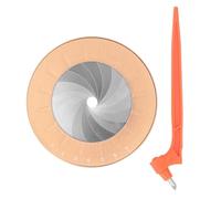 Herramienta de trazado de anillo de plantilla redonda ajustable con cuchillo de trinchar Aleación de aluminio premium Acero inoxidable 304 para artistas diseñadores 12,5 cm 4,92