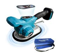 Herramienta de vibración de azulejos compatible con batería Makita de 18 V/21 V, máquina niveladora inalámbrica de azulejos de mano de 200 kg de absorción con ventosa de 200 mm, pantalla digital y 6