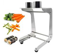 Herramienta de zanahoria de acero inoxidable, cortador manual de pepino con 2 cuchillas, 10 rebanadas/min, para hacer ensaladas y cocinar