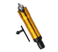 Herramienta giratoria portabrocas adaptador, capacidad de 0, 3 mm a 4 mm, mango de goma cómodo, carcasa de aluminio, herramienta de barra flexible