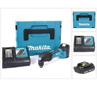 Herramienta multifunción a batería Makita DTM 50 Y1J-D 18 V en MAKPAC, in atería BL 1815 N + cargador DC18RC