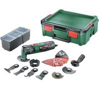 Herramienta multifunción Bosch PMF 250 CES, eléctrica, con 20 accesorios, sistema de almacenamiento tipo caja, color verde