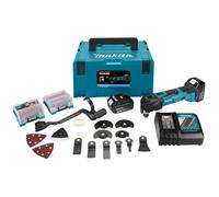 Herramienta multifunción inalámbrica Makita de 18 V, color azul y