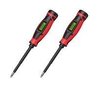 Herramienta multifuncional de electricista que combina destornillador y herramienta de detección de voltajes con pantalla LCD y probador eléctrico de apagado automático