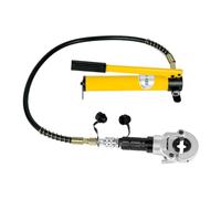 Herramienta para crimpar hidráulico, pinza hidráulica 6T con mango de goma, crimpadora para tubos de cobre, nueve matrices, herramienta para crimpar tubos