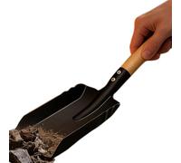 Herramienta para recoger chimeneas: pala para cenizas con mango de madera, recolector de carbón resistente con largo alcance, instrumento para hogar y parrilla, patio trasero y patio para una limpieza