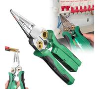 Herramienta pelacables 8 en 1 con probador de voltaje, alicates pelacables eléctricos for cortar, torcer, engarzar, 10-18 AWG, electricista(1pc)