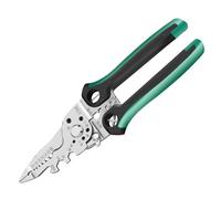 Herramienta pelacables industrial con cuerpo de acero inoxidable de 230 mm y crimpadora de mango suave para uso profesional y doméstico, herramienta de alambre integrada