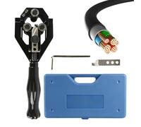 Herramienta Pelacables | Pinza Crimpadora Aislada Multifunción,Herramienta Pelacables Para Cable 22-40 mm | Para Aplicaciones En Pelado Eléctrico Automotriz, Corte Y Desconexión De Terminales De Torni