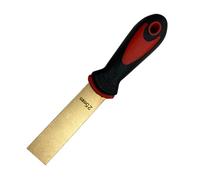 Herramienta raspadora de cuchillos para paneles de yeso para madera, cuchillo de masilla de latón, raspador de pintura de 1,5 mm de grosor con mango de goma, rascador de papel pintado, herramienta