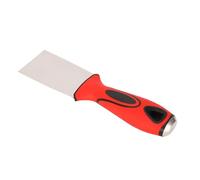 Herramienta raspadora de masilla de acero inoxidable, Flexible, 2 pulgadas, con cabeza de martillo, mango suave para reparar papel tapiz de yeso, pintura, raspado