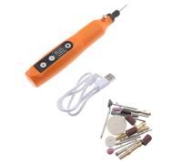 Herramienta Rotativa Inalámbrica 8w 3.7v de 5 Velocidades con Lámpara | Carga Usb, 15000 R/, 1 Juego, para Piezas de Madera y Cuentas de Vidrio