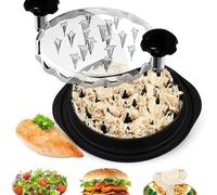Herramienta trituradora de pollo, máquina trituradora de separación de carne y pecho con tapa para triturar pollo, cerdo y ternera, 1 Uds. Negro