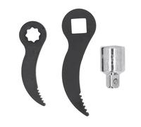 Herramientas de cabeza adaptadora de palanca, adaptador de llave de barra de palanca dentada de accionamiento cuadrado de 3/8 pulg. En estrella de 1/2 pulg. para extracción de