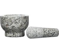 Herramientas de cocina: mortero y molinillo, recipiente triturador con mazo, mortero manual para ajo y salsas, molinillo, utensilios de cocina