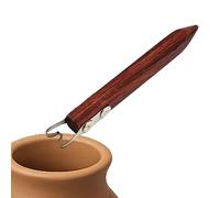 Herramientas de corte de arcilla, tallar, raspar y moldear con mango de madera | Herramienta de corte de cerámica para arcilla, centrado, recorte, corte cónico, acristalamiento, lijado, forma