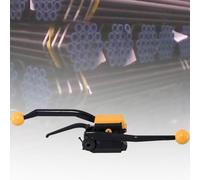 Herramientas de flejado de acero para agrupación resistente, kit de máquina flejadora de metal de 13 a 19 mm para asegurar cargas de palés