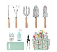 Herramientas De Jardinería Para Mujeres - Rastrillo Y Paleta De Mano Pequeños Y Resistente,Juego De Herramientas De Jardinería De Acero | Para Mujeres Que Jardinean Plantar Podar En Césped