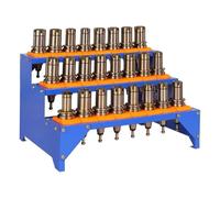 Herramientas de plástico, Caja de almacenamiento con soporte for herramientas CNC, estante tipo escalera for BT30 BT40, 24 Uds.(BT40)