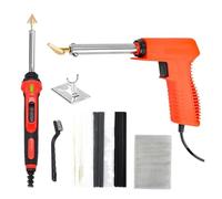 Herramientas de reparación de parachoques de coche de 100W, soldador de reparación, herramientas de planchado de cuero, Kit de soldadura de plástico, soldador eléctrico(Deluxe Rackage,0)