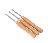 Herramientas de torneado de torno de madera Cinceles de carpintería de alto rendimiento de grado profesional para tallar y dar forma a madera Mango de haya Inserto de acero Juego