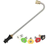 Herramientas limpieza canalones para Karcher K2 K3 K4 K5 K6 K7, varilla extensión lavado a presión Lanza limpiador canalones con 5 boquillas pulverización lavadora a presión Limpiador (en forma de U)