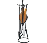 Herramientas para chimenea, modelo EDM 85739, color , metal, hierro fundido, juego de 5 piezas