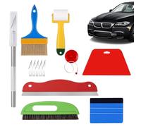 Herramientas para colorear ventanas, kit de herramientas de papel tapiz, pincel de papel tapiz de 13 piezas, juego de herramientas manuales de papel tapiz, rodillo de costura para papel tapiz, color