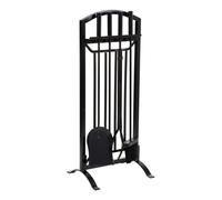 Herramientas para la chimenea de metal negro set 5pcs 31x27x75.8h cm