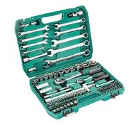 Herramientas Taller Mecanico Juego De 82 Piezas Llaves Vaso Hexagonal, Puntas Destornillador Trinquete, Kit Caja Herramientas Con Estuche Almacenamiento Reparación para Automóvil