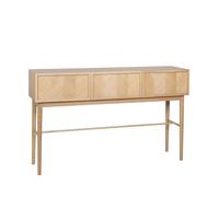 Herringbone Mesa Consola con Cajones Natural