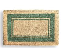 HERSIG - Felpudo Coco | Felpudo Original Rectangular Doble MarcoVerde - 60x40 cm