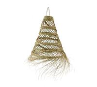 HERSIG - Lampara Techo Colgante - Lampara Esparto - Tulipas Lamparas - Tulipa de Mimbre Artesanales - Ideal Para Salon, Comedor o Dormitorio - 40cm